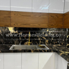 Portero Gold black marble	